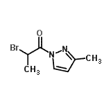 CAS#: 69413-07-6, 2-Bromo-1-(3-methyl-1H-pyrazol-1-yl)-1-propanone