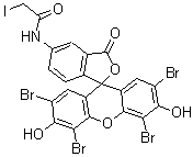 CAS#: 69414-31-9, 2-Iodo-N-(2',4',5',7'-Tetrabromo-3',6'-Dihydroxy-3-Oxospiro[Isobenzofuran-1(3H),9'-[9H]Xanthen]-5-Yl)-Acetamide