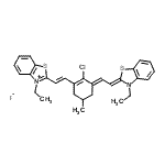 CAS#: 69415-12-9, 2-[(E)-2-{(3E)-2-Chloro-3-[(2Z)-2-(3-ethyl-1,3-benzothiazol-2(3H)-ylidene)ethylidene]-5-methyl-1-cyclohexen-1-yl}vinyl]-3-ethyl-1,3-benzothiazol-3-ium iodide