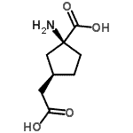 CAS 登录号：694431-77-1， (1S,3R)-1-氨基-3-(羧甲基)环戊烷羧酸