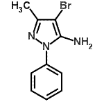 CAS#: 69464-98-8, 4-Bromo-3-methyl-1-phenyl-1H-pyrazol-5-amine