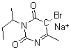 CAS#: 69484-12-4, 5-Bromo-6-Methyl-3-(1-Methylpropyl)-2,4(1H,3H)-Pyrimidinedione Sodium Salt (1:1)