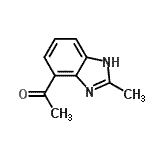 CAS 登录号：69515-02-2， 1-(2-甲基-1H-苯并咪唑-4-基)乙酮