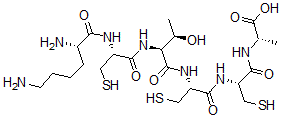 CAS#: 69557-39-7, L-Lysyl-L-Cysteinyl-L-Threonyl-L-Cysteinyl-L-Cysteinyl-L-Alanine