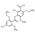 CAS#: 69563-43-5, 2-Hydroxy-3-[(4-hydroxy-2-methoxy-6-propylbenzoyl)oxy]-4-methoxy-6-propylbenzoic acid