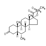 CAS#: 69688-15-9, (5beta,6alpha)-6-Methyl-3,20-dioxopregnan-17-yl acetate