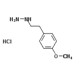 CAS 登录号：69717-81-3， [2-(4-甲氧基苯基)乙基]肼盐酸盐(1:1)