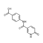 CAS#: 697257-15-1, 4-{[(6-Oxo-1,6-dihydro-3-pyridinyl)carbonyl]amino}benzoic acid