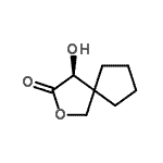 CAS 登录号：697290-52-1， (4S)-4-羟基-2-氧杂螺[4.4]壬烷-3-酮