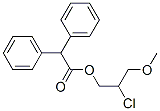 CAS 登录号：6973-91-7， (2-氯-3-甲氧基-丙基) 2,2-二苯乙酸酯