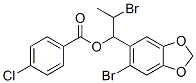 CAS#: 6976-54-1, [2-Bromo-1-(6-Bromobenzo[1,3]Dioxol-5-Yl)Propyl] 4-Chlorobenzoate