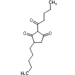 CAS#: 69796-08-3, 2-Pentanoyl-4-pentyl-1,3-cyclopentanedione
