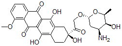 CAS#: 69804-35-9, (R)-8-(((3-Amino-2,3,6-Trideoxy-alpha-L-Lyxo-Hexopyranosyl)Oxy)Acetyl) -7,8,9,10-Tetrahydro-6,8,11-Trihydroxy-1-Methoxy-5,12-Naphthacenedione