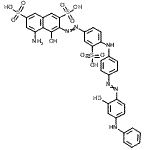 CAS#: 69929-14-2, 5-Amino-3-{[4-({4-[(4-anilino-2-hydroxyphenyl)diazenyl]phenyl}amino)-3-sulfophenyl]diazenyl}-4-hydroxy-2,7-naphthalenedisulfonic acid