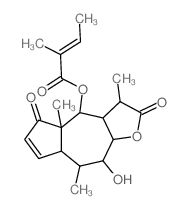 CAS#: 6995-10-4, (Z)-2-Methyl-2-Butenoic Acid [(3S)-2,3,3aalpha,4,4a,5,7aalpha,8,9,9aalpha-Decahydro-9beta-Hydroxy-3beta,4abeta,8alpha-Trimethyl-2,5-Dioxoazuleno[6,5-b]Furan-4alpha-Yl] Ester