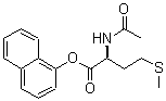 CAS 登录号：69975-69-5， N-乙酰基-L-蛋氨酸 1-萘基酯