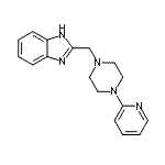 CAS#: 70006-24-5, 2-{[4-(2-Pyridinyl)-1-piperazinyl]methyl}-1H-benzimidazole