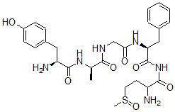 CAS 登录号：70021-29-3， 2-丙氨酰-蛋氨酸亚砜脑啡肽酰胺