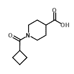 CAS 登录号：700815-60-7， 1-(环丁基羰基)-4-哌啶羧酸