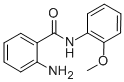 CAS 登录号：70083-21-5， 2-氨基-N-(2-甲氧基苯基)-苯甲酰胺