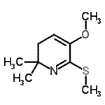 CAS#: 700873-69-4, 5-Methoxy-2,2-dimethyl-6-(methylsulfanyl)-2,3-dihydropyridine