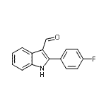 CAS#: 70093-12-8, 2-(4-Fluorophenyl)-1H-indole-3-carbaldehyde