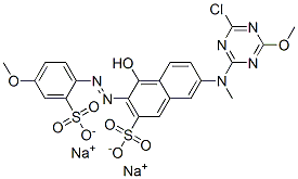 CAS#: 70210-19-4, Disodium 7-[(4-Chloro-6-Methoxy-1,3,5-Triazin-2-Yl)Methylamino]-4-Hydroxy-3-[(4-Methoxy-2-Sulphonatophenyl)Azo]Naphthalene-2-Sulphonate