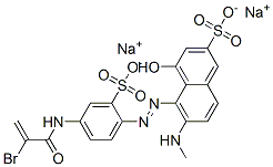 CAS#: 70210-39-8, Disodium 5-[[4-[(2-Bromo-1-Oxoallyl)Amino]-2-Sulphonatophenyl]Azo]-4-Hydroxy-6-(Methylamino)Naphthalene-2-Sulphonate