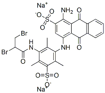 CAS#: 70210-42-3, Disodium 1-Amino-4-[[3-[(2,3-Dibromo-1-Oxopropyl)Amino]-2,4,6-Trimethyl-5-Sulphonatophenyl]Amino]-9,10-Dihydro-9,10-Dioxoanthracene-2-Sulphonate