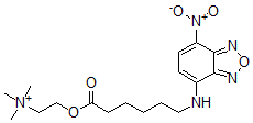 CAS#: 70214-86-7, N-7-(4-Nitrobenzo-2-oxo-1,3-diazole)-omega-aminohexanoic acid beta-(N-trimethylammonium)ethyl ester