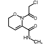 CAS#: 70236-00-9, 2-(Chloroacetyl)-N-methyl-5,6-dihydro-2H-1,2-oxazine-3-carboxamide