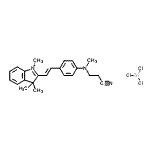 CAS#: 70236-45-2, 2-[(E)-2-{4-[(2-Cyanoethyl)(methyl)amino]phenyl}vinyl]-1,3,3-trimethyl-3H-indolium trichlorozincate(1-)