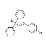 CAS 登录号：70300-44-6， 2-(4-氯苯氧基)-1-苯基-1-(3-吡啶基)乙醇