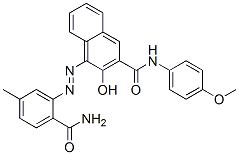 CAS#: 70343-45-2, 4-[[2-(Aminocarbonyl)-5-Methylphenyl]Azo]-3-Hydroxy-N-(4-Methoxyphenyl)-2-Naphthalenecarboxamide