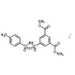 CAS#: 70364-24-8, 5-[[[(4-methylphenyl)sulfonyl]amino]sulfonyl]-1,3-Benzenedicarboxylic acid dimethyl ester potassium salt (1:1)