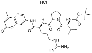 CAS#: 70375-24-5, N-[(1,1-Dimethylethoxy)Carbonyl]-L-Valyl-L-Prolyl-N-(4-Methyl-2-Oxo-2H-1-Benzopyran-7-Yl)-L-Argininamide Monohydrochloride
