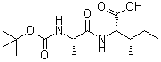 CAS#: 70396-21-3, N-{[(2-Methyl-2-propanyl)oxy]carbonyl}-L-alanyl-L-isoleucine