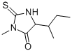 CAS 登录号：704-06-3， 3-甲基-5-(1-甲基丙基)-2-硫代-4-咪唑烷酮