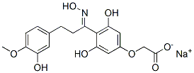 CAS#: 70413-07-9, (3,5-Dihydroxy-4-(1-(Hydroxyimino)-3-(3-Hydroxy-4-MethoxyPhenyl)Propyl)Phenoxy)-Acetic Acid Monosodium Salt
