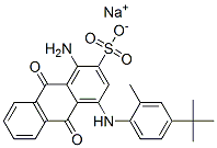 CAS#: 70416-82-9, Sodium 1-Amino-9,10-Dihydro-4-[[4-(1,1-Dimethylethyl)-2-Methylphenyl]Amino]-9,10-Dioxoanthracene-2-Sulphonate