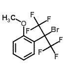 CAS 登录号：70430-22-7， 1-(2-溴-1,1,1,3,3,3-六氟-2-丙基)-2-甲氧基苯