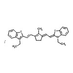 CAS 登录号：70446-31-0， 3-乙基-2-[(E)-2-{(3E)-3-[(2Z)-2-(3-乙基-1,3-苯并噻唑-2(3H)-亚基)亚乙基]-2-甲基-1-环戊烯-1-基}乙烯基]-1,3-苯并噻唑-3-鎓碘化物