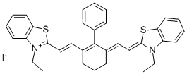 CAS#: 70446-38-7, 3-Ethyl-2-[2-[3-[2-(3-Ethyl-2(3H)-Benzothiazolylidene)Ethylidene]-2-Phenyl-1-Cyclohexen-1-Yl]Ethenyl]-Benzothiazolium Iodide (1:1)