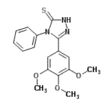 CAS#: 70452-47-0, 4-Phenyl-5-(3,4,5-trimethoxyphenyl)-2,4-dihydro-3H-1,2,4-triazole-3-thione