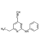 CAS#: 704890-07-3, 4-Ethyl-6-ethynyl-N-phenyl-2-pyrimidinamine