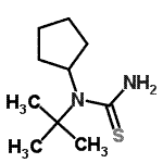 CAS#: 70498-31-6, 1-Cyclopentyl-1-(2-methyl-2-propanyl)thiourea