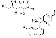 CAS 登录号：7054-25-3， 奎尼丁葡萄糖酸酯