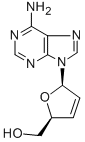 CAS#: 7057-48-9, 2',3'-Dideoxy-2',3'-Didehydroadenosine