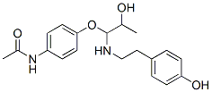 CAS 登录号：70579-93-0， 4-羟基苯乙基氨基-3-(4-乙酰氨基)苯氧基丙-2-醇