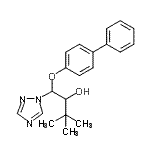 CAS#: 70585-36-3, 1-(4-Biphenylyloxy)-3,3-dimethyl-1-(1H-1,2,4-triazol-1-yl)-2-butanol